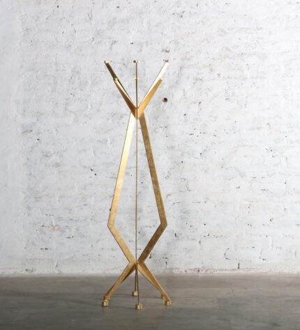 Valentina Standing Gold Metal Coat Rack